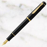 ペリカン　クラシック　万年筆　黒　24金プレートスチールペン先の画像